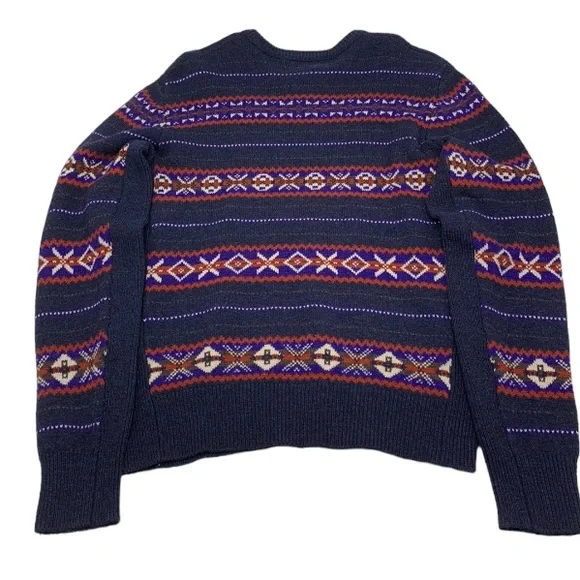 rag & bone Wesley Fair Isle Wool Sweater Size Medium